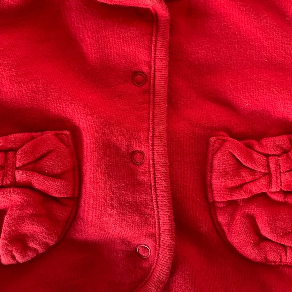 Baby GAP Set of Red Striped Sweat Pants and Jacket - Picture 3 of 8